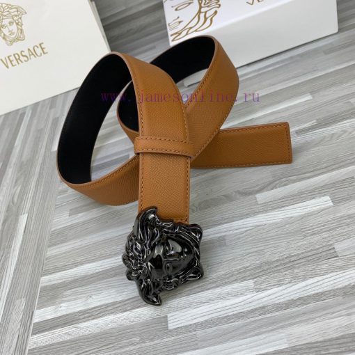 Width 4.0cm Versace This belt is adorned with the iconic Versace Medusa logo buckle, showcas ih0ybynx - Image 8