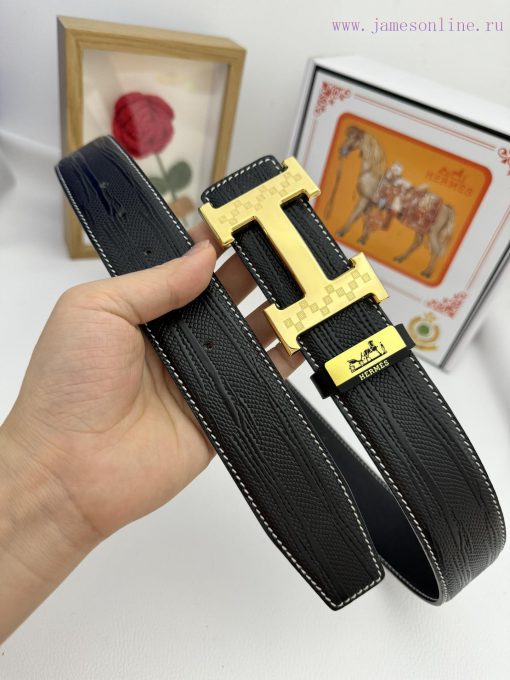 Hermes Hermès  Material: Leather Belt with 100% Head Layer. The leather belt is guaranteed t ayt9jwjf - Image 7