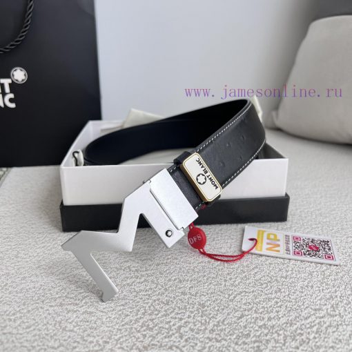 Montblanc Montblanc ️ Belt and beltBuckle, new original classic boutique two-color buckle, p l7h3stw5