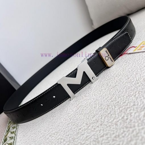 Montblanc Montblanc ️ Belt and beltBuckle, new original classic boutique two-color buckle, p ks6wnva3 - Image 4
