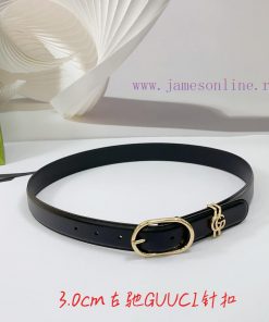 3.0cm Gucci belt, double-sided top layer cowhide, length. 758.80.85.90.95.100.105 euros, wit rnzuwokg