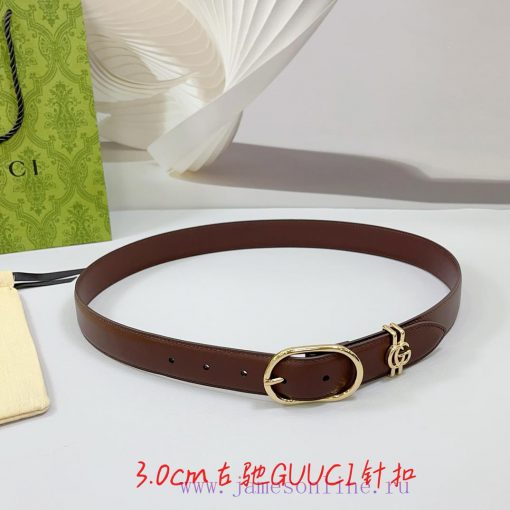 3.0cm Gucci belt, double-sided top layer cowhide, length. 758.80.85.90.95.100.105 euros, wit r01pyp03 - Image 2