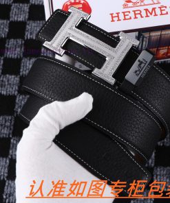 Men's belt HermesMen's leather belt is made of 100% head layer cowhide, ensuring that the 24 in3jw5n5