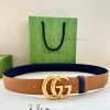 The width of the GUCCI series is 4.0cm, and the iconic double G steel buckle logo has been r lvy3zr5l