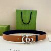The width of the GUCCI series is 4.0cm, and the iconic double G steel buckle logo has been r rftsev08
