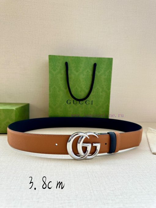 The width of the GUCCI series is 4.0cm, and the iconic double G steel buckle logo has been r rftsev08
