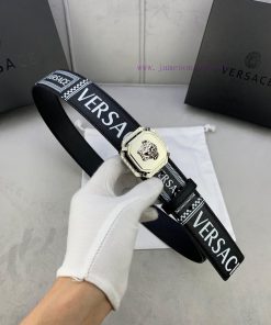 P Width 4.0cm Versace This double-sided top leather waistband is adorned with the iconic Ver wq4xunyp