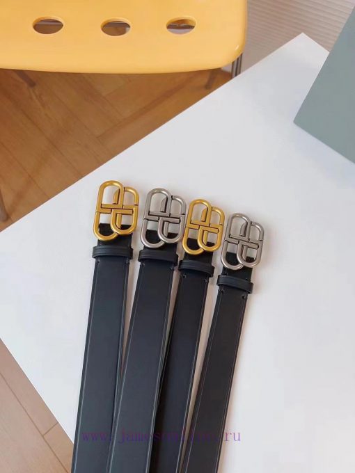 [Balenciaga] 3.8cm BB belt, available in multiple sizes to meet the needs of girls with diff hujmkxwe - Image 8