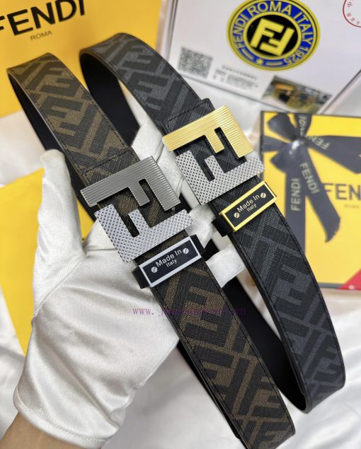 Belt FENDI Fendi ReproductionThe waistband is made of 100% top layer cowhide, ensuring a dou 41aw22ik