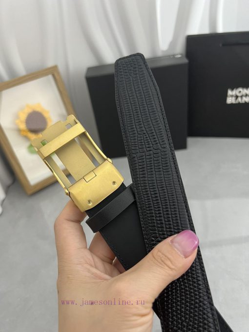 Montblanc Automatic BeltMaterial: Leather Belt with 100% Head Layer. The leather belt is gua fi2kpdbw - Image 7