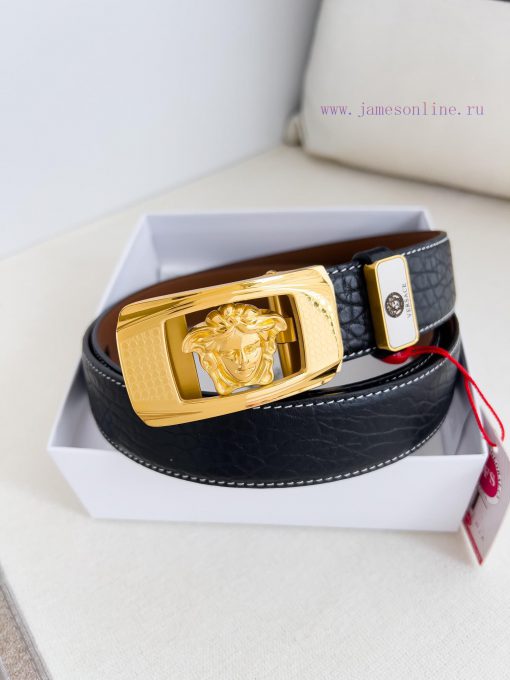 Versace Versace. ️ Belt and belt automatic beltAutomatic belt, classic head buckle made of p fox9xknh