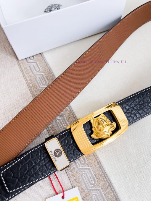 Versace Versace. ️ Belt and belt automatic beltAutomatic belt, classic head buckle made of p fox9xknh - Image 5