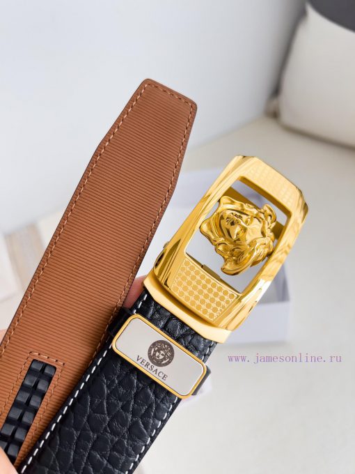 Versace Versace. ️ Belt and belt automatic beltAutomatic belt, classic head buckle made of p fox9xknh - Image 7