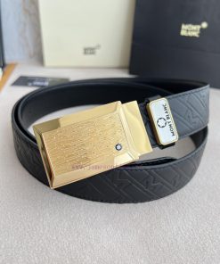 Montblanc Montblanc ️ Belt and beltBuckle, new original classic boutique patterned buckle, p xxrv8ke6