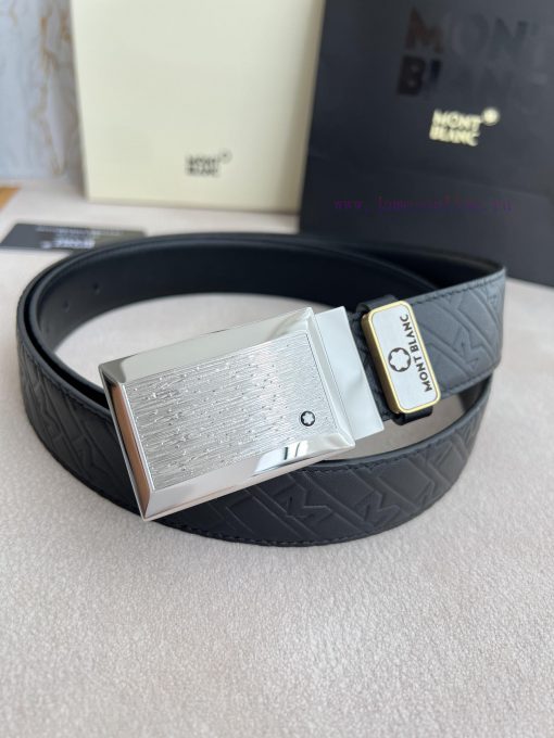 Montblanc Montblanc ️ Belt and beltBuckle, new original classic boutique patterned buckle, p 2l7ctfte