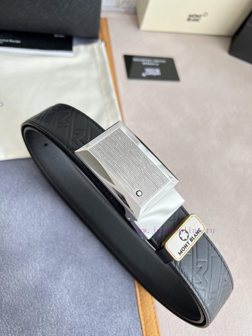 Montblanc Montblanc ️ Belt and beltBuckle, new original classic boutique patterned buckle, p 2l7ctfte - Image 3