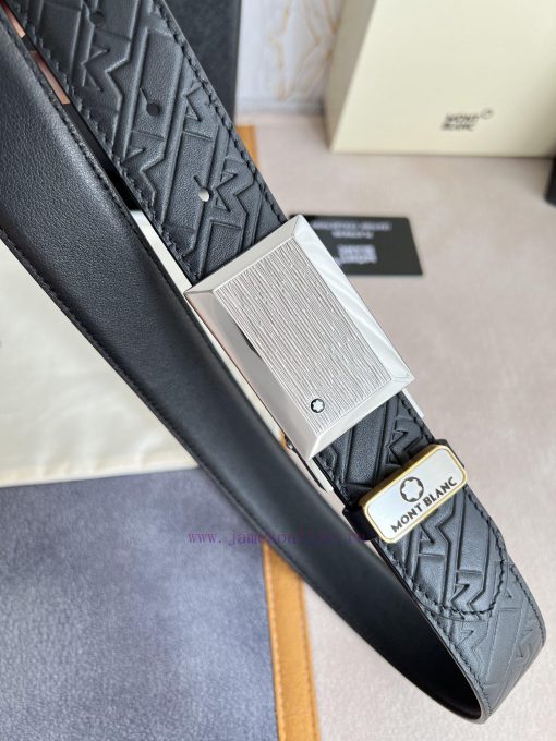 Montblanc Montblanc ️ Belt and beltBuckle, new original classic boutique patterned buckle, p 2l7ctfte - Image 5