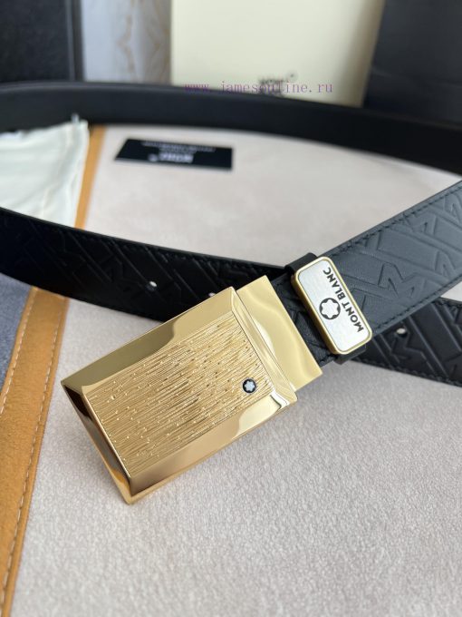 Montblanc Montblanc ️ Belt and beltBuckle, new original classic boutique patterned buckle, p xxrv8ke6 - Image 8