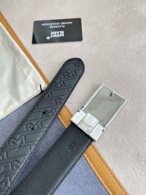Montblanc Montblanc ️ Belt and beltBuckle, new original classic boutique patterned buckle, p 2l7ctfte - Image 9