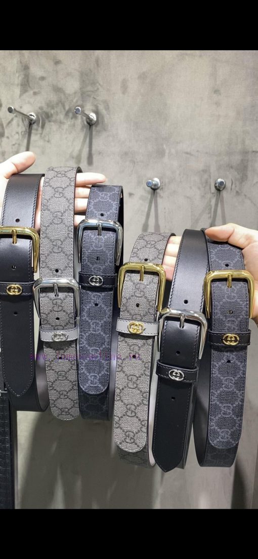 Gucci 673921 AG imported Italian calf leather with a width of 3.5cm and a leather ring sewn 1p7fxya9 - Image 8