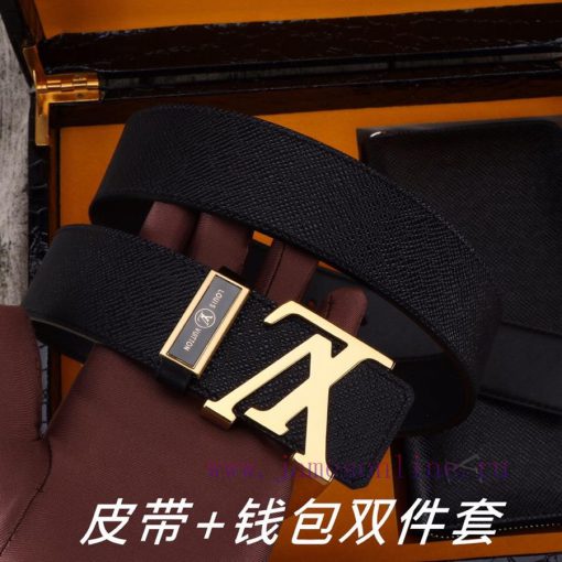 LV. Yilu Weideng Double Piece SetWooden box, belt+wallet, two-piece setGrade: Imported 100% pxr4v7bh - Image 5