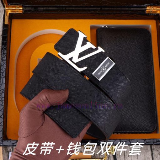 LV. Yilu Weideng Double Piece SetWooden box, belt+wallet, two-piece setGrade: Imported 100% lo07y0u4 - Image 3