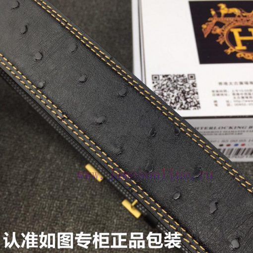 Hermes Hermes ostrich patternGrade: Italian imported 100% top layer cowhide, Hermes. Herm è vgc5bh0p - Image 9