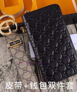 Gucci. Gucci two-piece setWooden box, belt+wallet, two-piece setGrade: Italian imported 100% h8gnrdqt