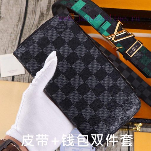 LV. Yilu Weideng Double Piece SetWooden box, belt+wallet, two-piece setGrade: Italian import aq0ulrfq - Image 7