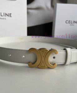 CELINE Triumphal Arch logo gold buckle trendy belt, the secret weapon for wearing a good fig trrm1jfc
