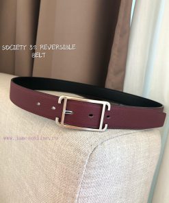 Hermes official website synchronization - SOCIETY 32 REVERSIBLE BELT with palladium plated m gn0u3v9s
