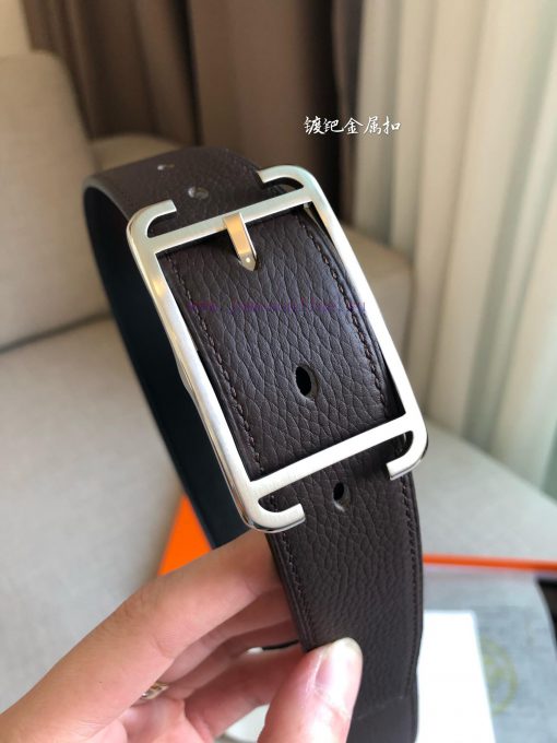 Hermes official website synchronization - SOCIETY 32 REVERSIBLE BELT with palladium plated m akdfrhs8 - Image 4