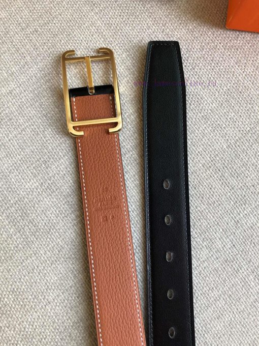 Hermes official website synchronization - SOCIETY 32 REVERSIBLE BELT with palladium plated m 0rhric2c - Image 7