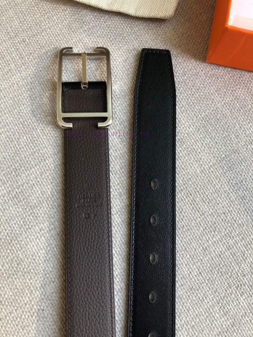 Hermes official website synchronization - SOCIETY 32 REVERSIBLE BELT with palladium plated m akdfrhs8 - Image 8