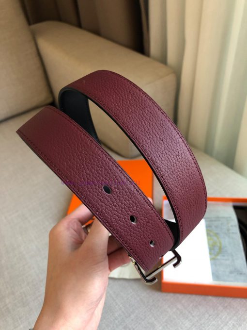 Hermes official website synchronization - SOCIETY 32 REVERSIBLE BELT with palladium plated m gn0u3v9s - Image 7