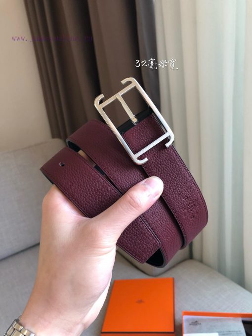 Hermes official website synchronization - SOCIETY 32 REVERSIBLE BELT with palladium plated m gn0u3v9s - Image 8
