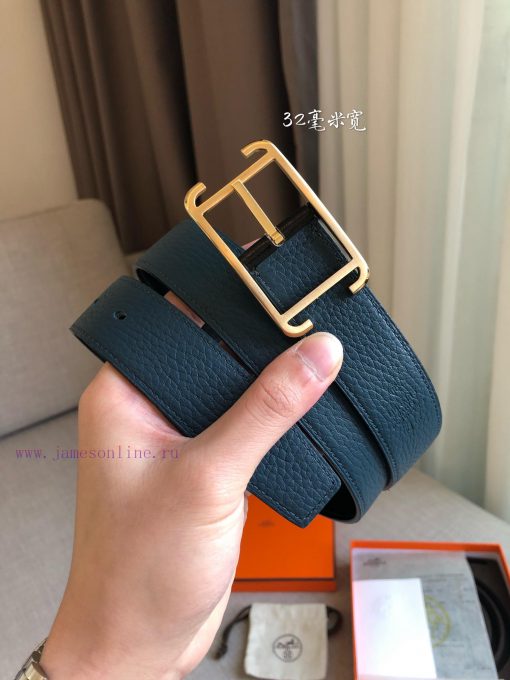 Hermes official website synchronization - SOCIETY 32 REVERSIBLE BELT with palladium plated m cs47qirg - Image 5