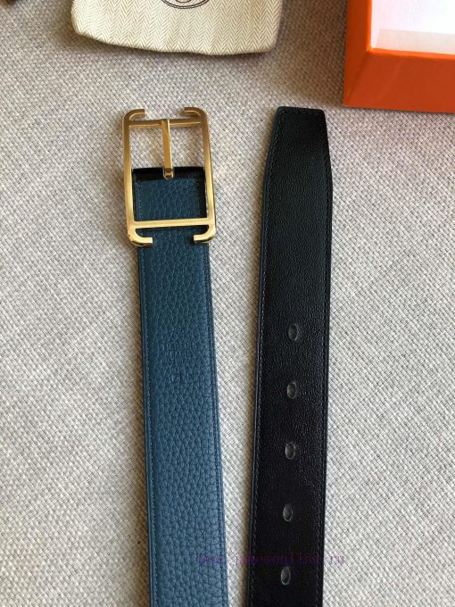 Hermes official website synchronization - SOCIETY 32 REVERSIBLE BELT with palladium plated m cs47qirg - Image 7