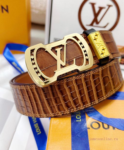 Belt LV Louis Vuitton replica-The belt is made of 100% imported original cowhide, ensuring a ckxzsrmc