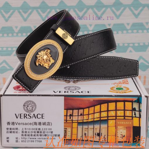 Versace Belt ️ BeltMaterial: 100% top layer cowhide belt, ensuring genuine leather belt, fin drglch1h - Image 4