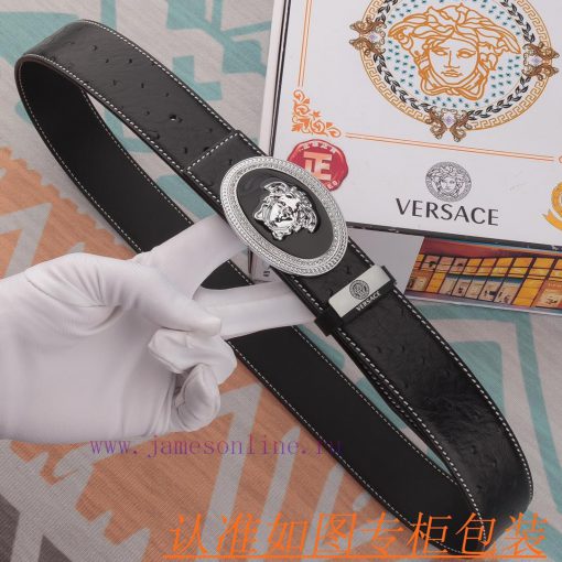 Versace Belt ️ BeltMaterial: 100% top layer cowhide belt, ensuring genuine leather belt, fin 11wf542o - Image 3