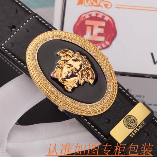 Versace Belt ️ BeltMaterial: 100% top layer cowhide belt, ensuring genuine leather belt, fin 8atz5l1o - Image 6