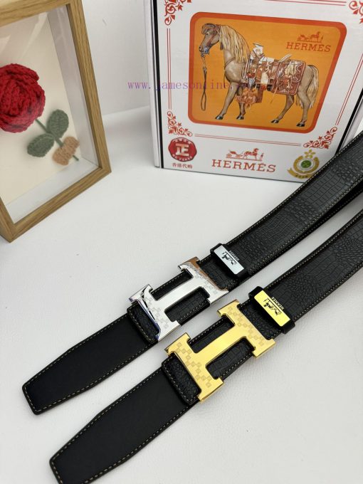 Hermes Hermès  Material: Leather Belt with 100% Head Layer. The leather belt is guaranteed t l01gd40a