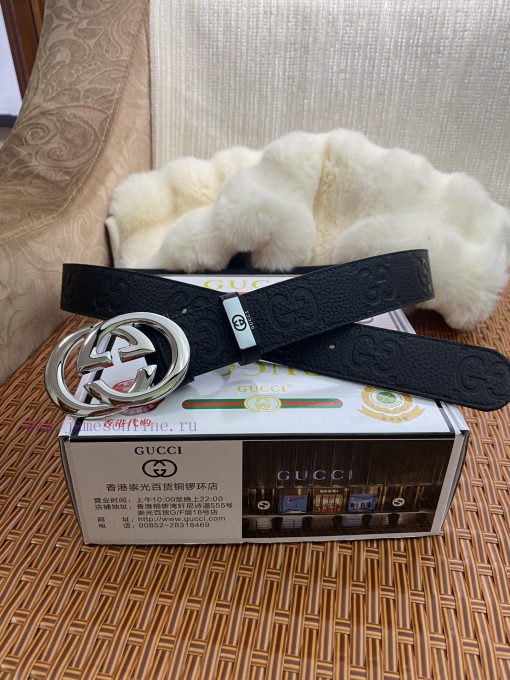 Gucci. Gucci  Material: Leather Belt with 100% Head Layer. The leather belt is guaranteed to vmzgvnn1 - Image 2