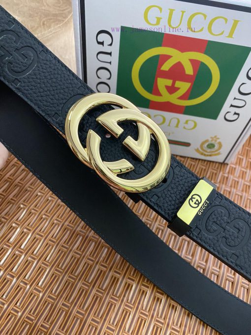 Gucci. Gucci  Material: Leather Belt with 100% Head Layer. The leather belt is guaranteed to 6pihsa5g - Image 5