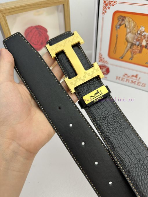 Hermes Hermès  Material: Leather Belt with 100% Head Layer. The leather belt is guaranteed t l01gd40a - Image 9