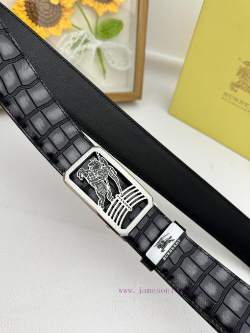 Burberry automatic beltMaterial: Leather Belt with 100% Head Layer. The leather belt is guar too01ull - Image 8