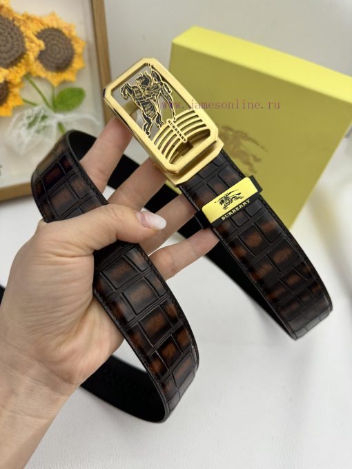 Burberry automatic beltMaterial: Leather Belt with 100% Head Layer. The leather belt is guar rkn30lmb - Image 5