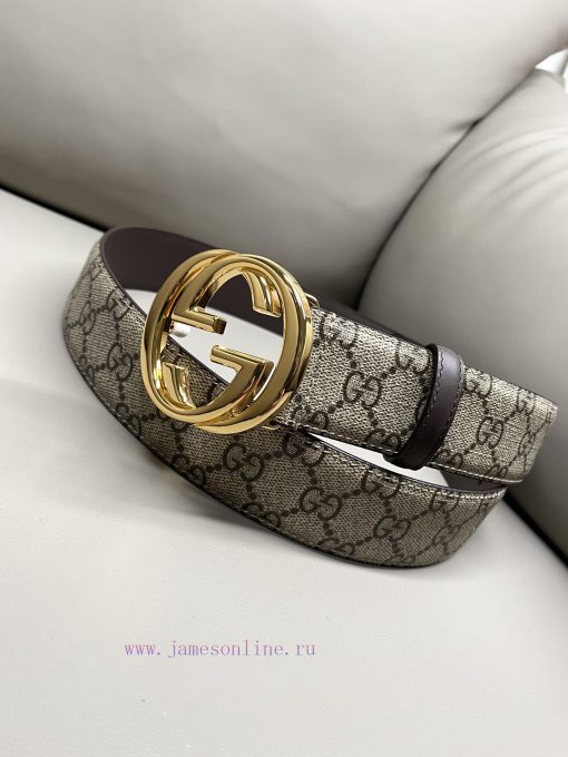 Gucci GUCCIThe complete set of 4.0cm GG 2024 new Supreme canvas is a representative fabric, 0nbzocc2 - Image 3