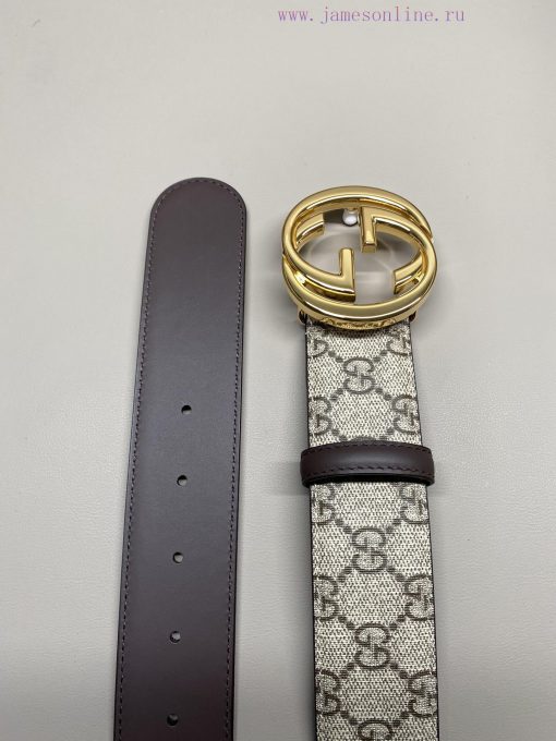 Gucci GUCCIThe complete set of 4.0cm GG 2024 new Supreme canvas is a representative fabric, 0nbzocc2 - Image 4